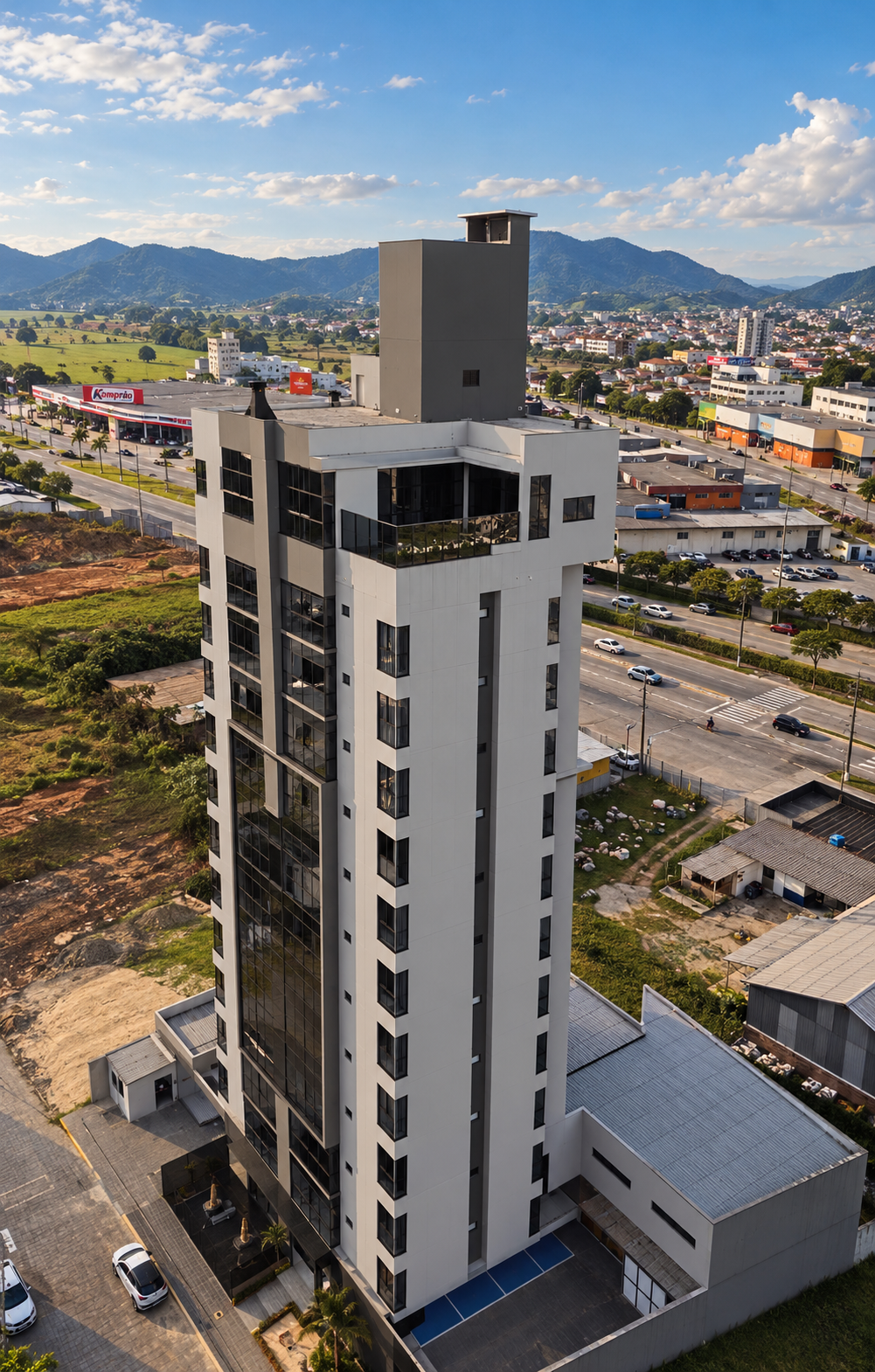 Fachada do Residencial Village em Gaspar